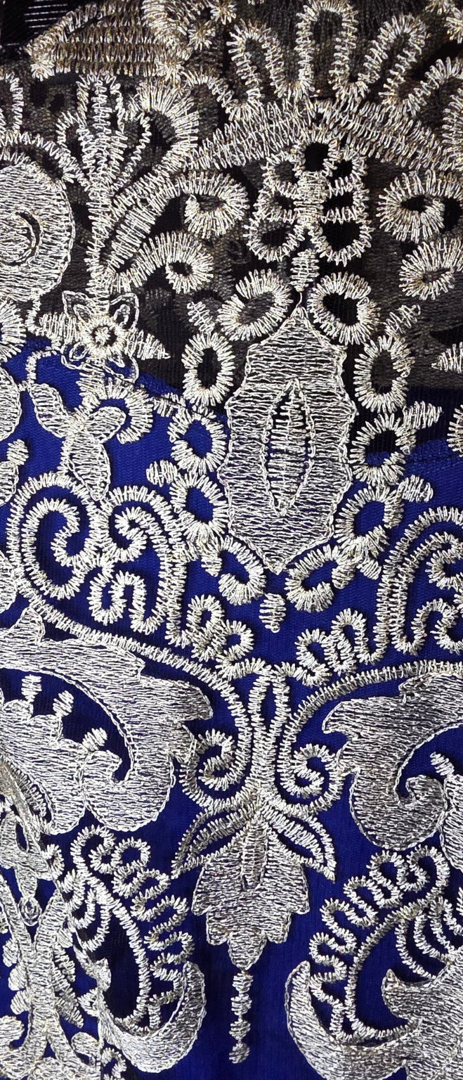 Close up metallic embroidery