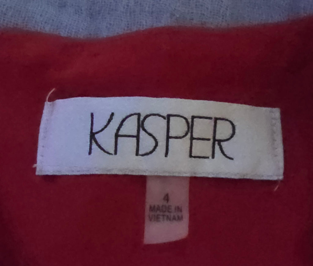 Kasper brand and size 4 label