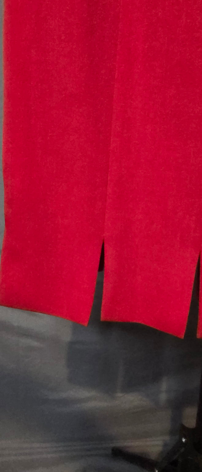 Kasper dress slit hem detail