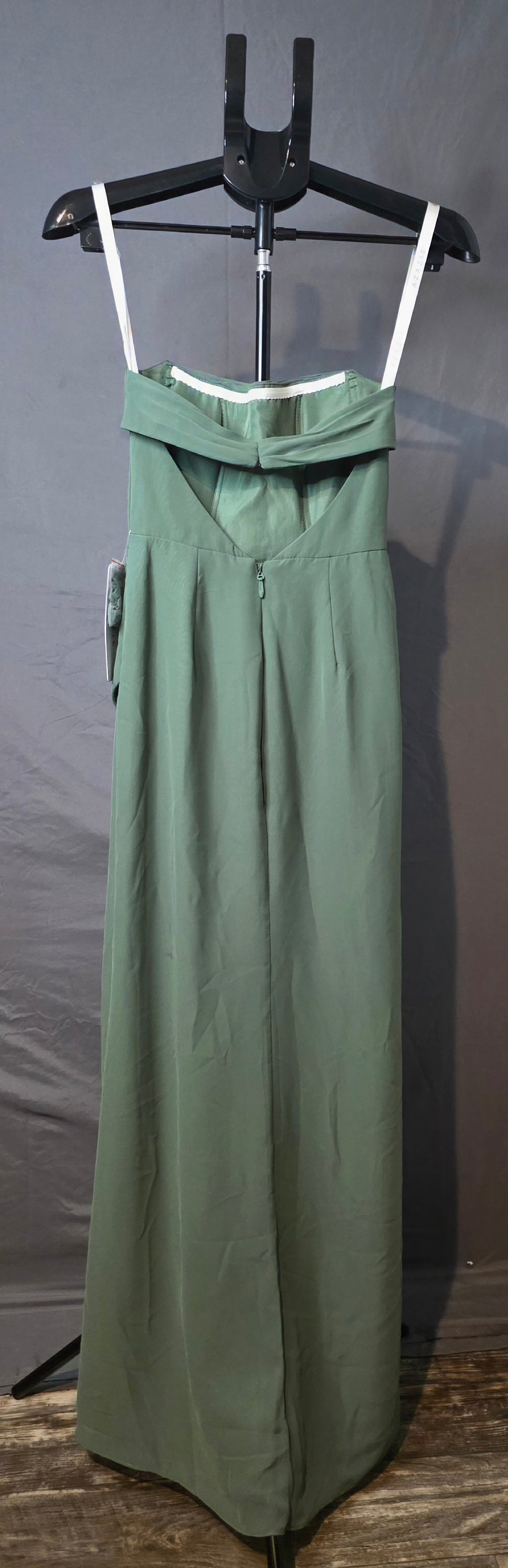 Azazie Leonis Eucalyptus Strapless Draped Bridesmaid Dress Custom Size